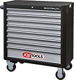 KS Tools 878.0008 MASTERline Werkstattwagen mit 8 Schubladen XL,schwarz/silber