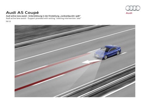 Audi A5 - Active lane Assist